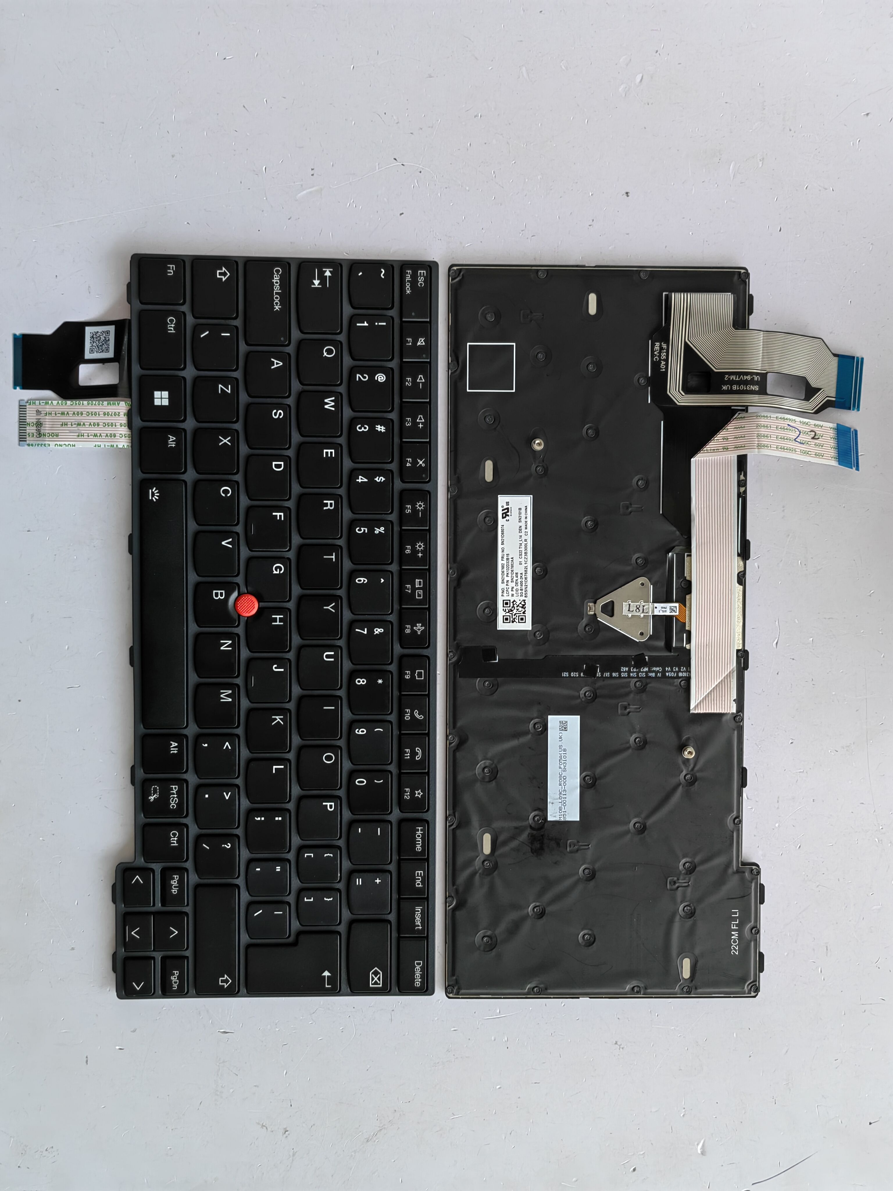 Picture of New Replacement Laptop Keyboard For IBM T14 third generation/T14 GEN3/L14 GEN3/P14S GEN3 BLACK FRAME BLACK With Point Backlit UI Layout